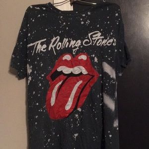 Rolling stones paint splatter tshirt